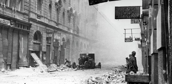 Бои на улицах Будапешта. Январь 1945 года Бои на улицах Будапешта. Январь 1945 года