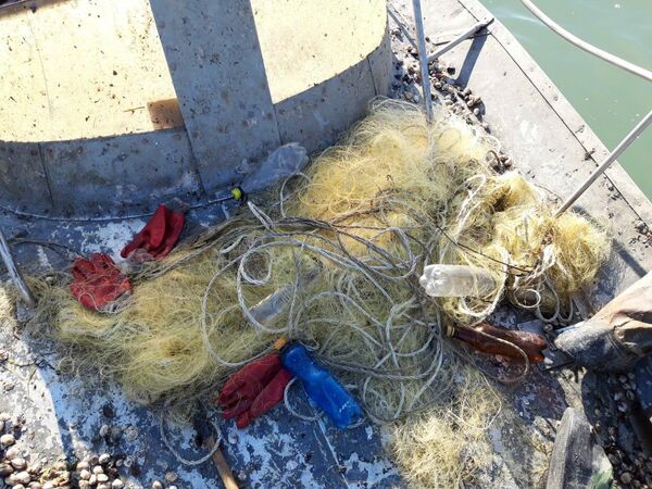 Незаконный вылов камбалы в Азовском море украинским судном Незаконный вылов камбалы в Азовском море украинским судном