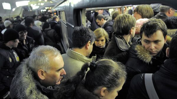 Московское метро в час пик