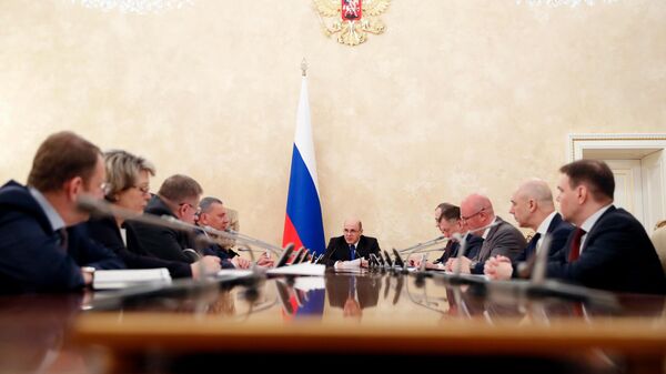 Председатель правительства РФ Михаил Мишустин проводит совещание с вице-премьерами РФ Председатель правительства РФ Михаил Мишустин проводит совещание с вице-премьерами РФ