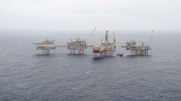 Нефтяное месторождение Equinor Johan Sverdrup в Северном море, Норвегия Нефтяное месторождение Equinor Johan Sverdrup в Северном море, Норвегия
