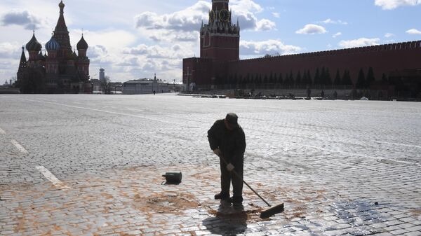 Москва во время режима самоизоляции жителей Москва во время режима самоизоляции жителей