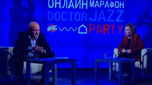 Ведущие благотворительного онлайн-марафона Doctor Jazz Party Ольга Скобеева и Михаил Иконников
Ведущие благотворительного онлайн-марафона Doctor Jazz Party Ольга Скобеева и Михаил Иконников