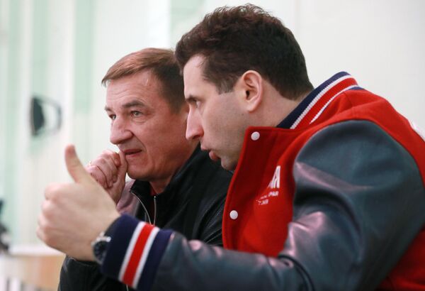Хоккей. Тренировка сборной России Хоккей. Тренировка сборной России