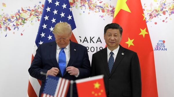Президент США Дональд Трамп и председатель КНР Си Цзиньпин Президент США Дональд Трамп и председатель КНР Си Цзиньпин