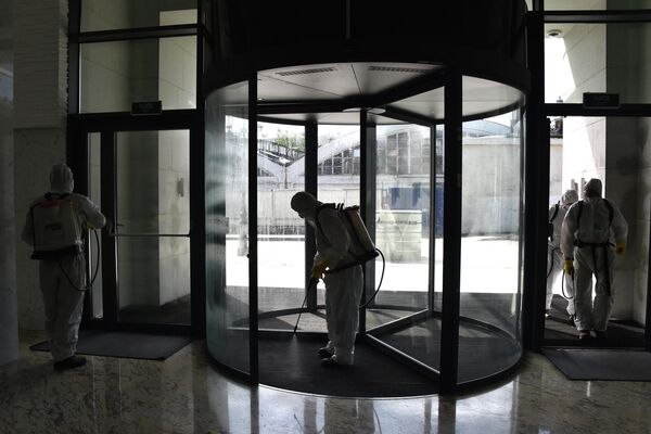 Дезинфекция пункта приема гражнан Одно окно компании Мосгаз Дезинфекция пункта приема гражнан Одно окно компании Мосгаз