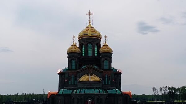 Собор Воскресения Христова - главный храм Вооруженных сил РФ. Подмосковье, парк Патриот Собор Воскресения Христова - главный храм Вооруженных сил РФ. Подмосковье, парк Патриот