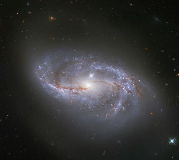 Спиральная галактика NGC 2608 в созвездии Рак Спиральная галактика NGC 2608 в созвездии Рак
