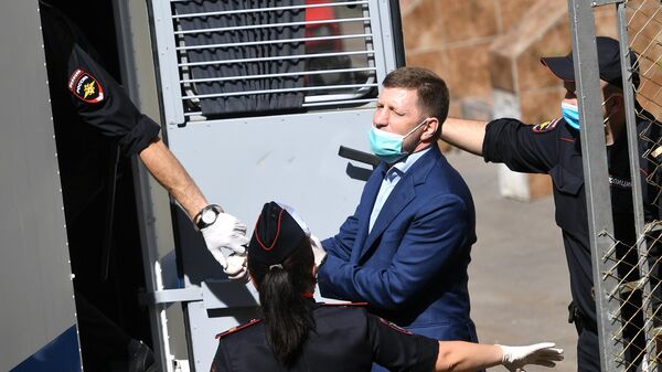 Губернатор Хабаровского края Сергей Фургал, арестованный Басманным судом Москвы Губернатор Хабаровского края Сергей Фургал, арестованный Басманным судом Москвы
