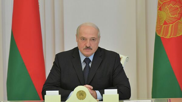 Президент Белоруссии Александр Лукашенко на совещании в Минске, 12 августа 2020