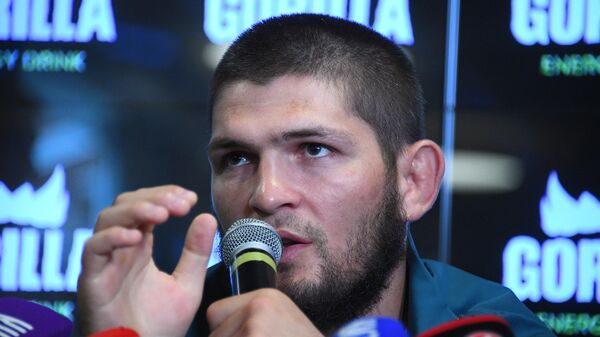Пресс-конференция чемпиона UFC Х. Нурмагомедова Пресс-конференция чемпиона UFC Х. Нурмагомедова