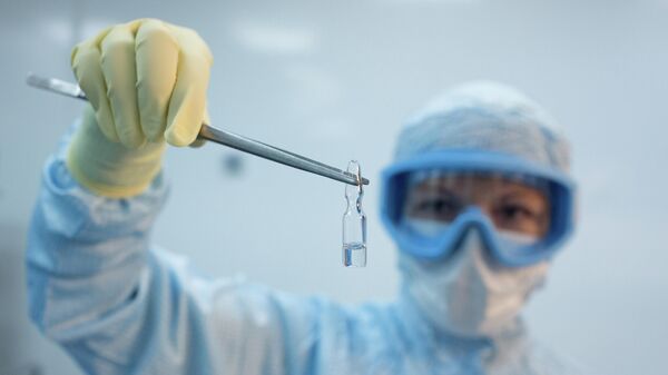 Производство вакцины от COVID-19 на фармацевтическом заводе Биннофарм Производство вакцины от COVID-19 на фармацевтическом заводе Биннофарм