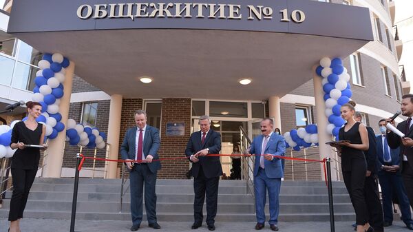 Торжественное открытие нового 23-этажного общежития Торжественное открытие нового 23-этажного общежития
