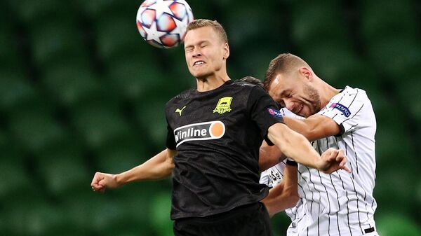 "Краснодар" обыграл ПАОК в первом матче раунда плей-офф квалификации ЛЧ