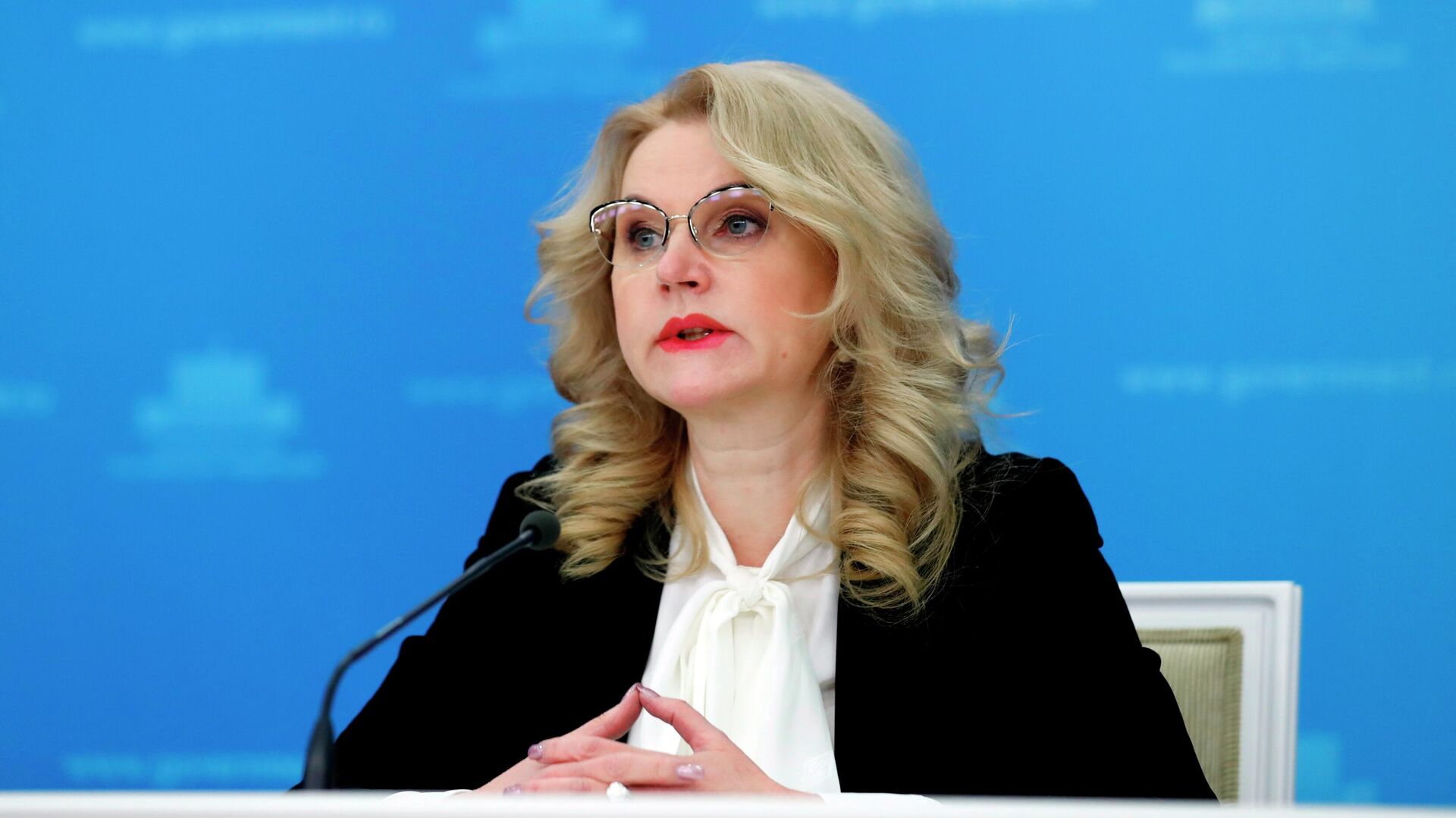 Заместитель председателя правительства РФ Татьяна Голикова во время брифинга в Доме правительства РФ Заместитель председателя правительства РФ Татьяна Голикова во время брифинга в Доме правительства РФ - РИА Новости, 1920, 04.12.2020