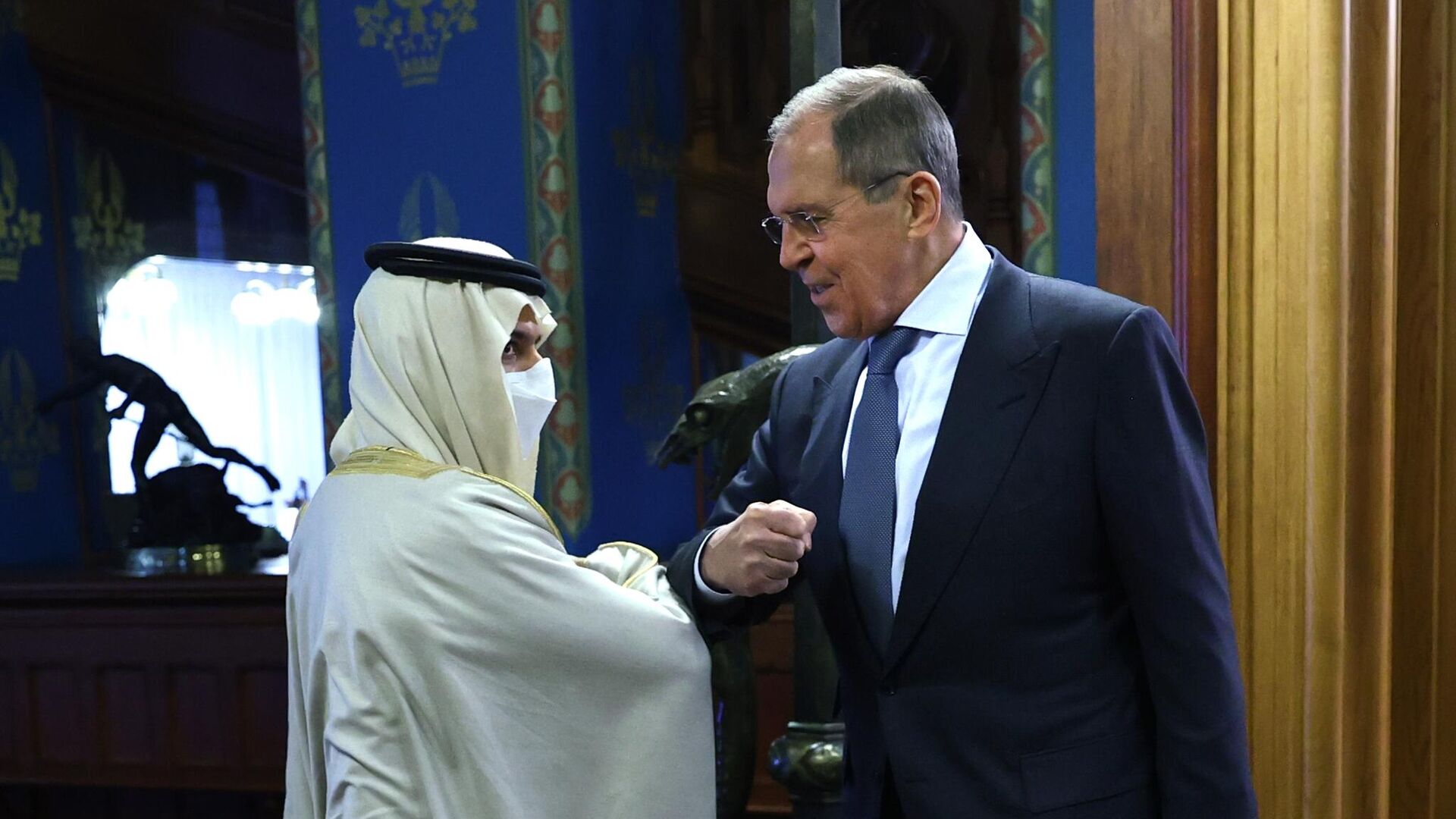 Министр иностранных дел РФ Сергей Лавров и министр иностранных дел Саудовской Аравии Фейсал бен Фархан Аль Сауд во время встречи в Доме приемов МИД России Министр иностранных дел РФ Сергей Лавров и министр иностранных дел Саудовской Аравии Фейсал бен Фархан Аль Сауд во время встречи в Доме приемов МИД России - РИА Новости, 1920, 14.01.2021