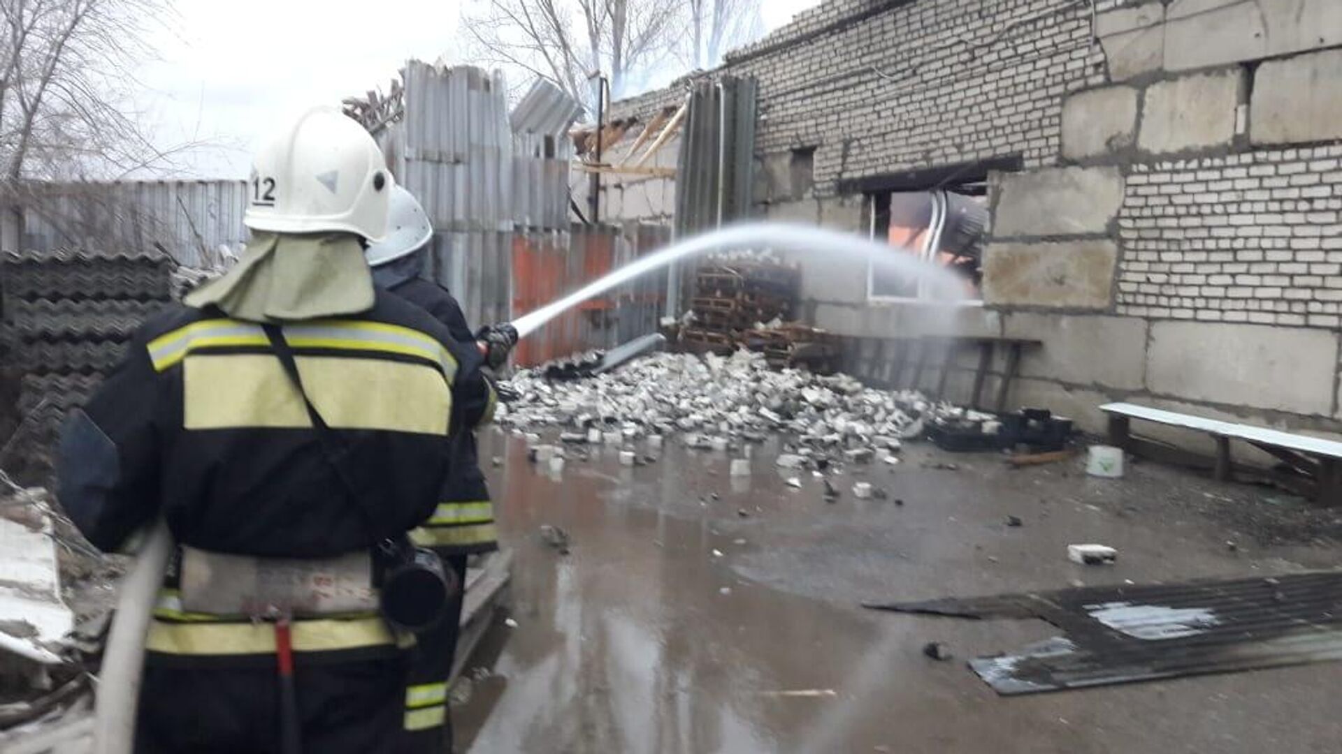 Пожар на заводе москвич