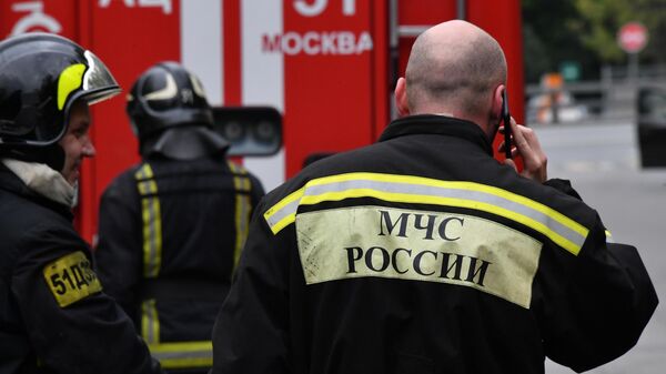 В центре Москвы загорелась квартира