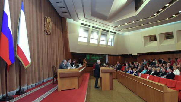 Заседание Государственного Совета Крыма. Архивное фото Заседание Государственного Совета Крыма. Архивное фото
