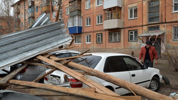 Последствия урагана в Омске Последствия урагана в Омске