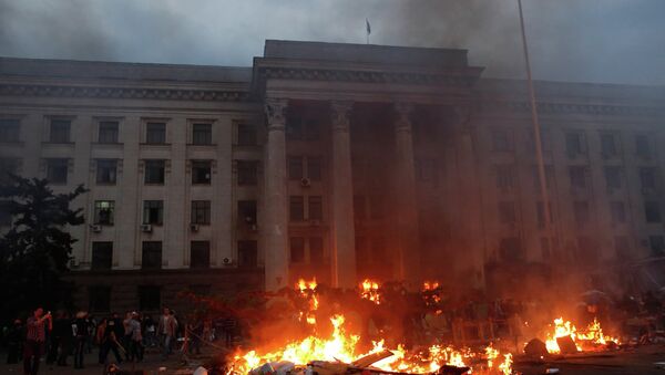 Тимошенко назвала сожжение людей в Одессе защитой зданий администрации -  РИА Новости, 03.05.2014