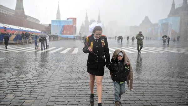 Мокрый снег в Москве Мокрый снег в Москве