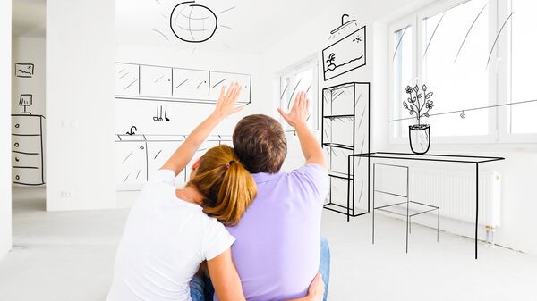Семья в новой квартире Семья в новой квартире