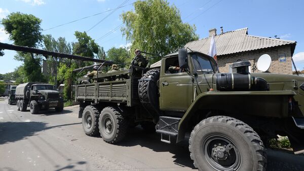 Обострение ситуации в Донецкой области. Архивное фото. Обострение ситуации в Донецкой области. Архивное фото.