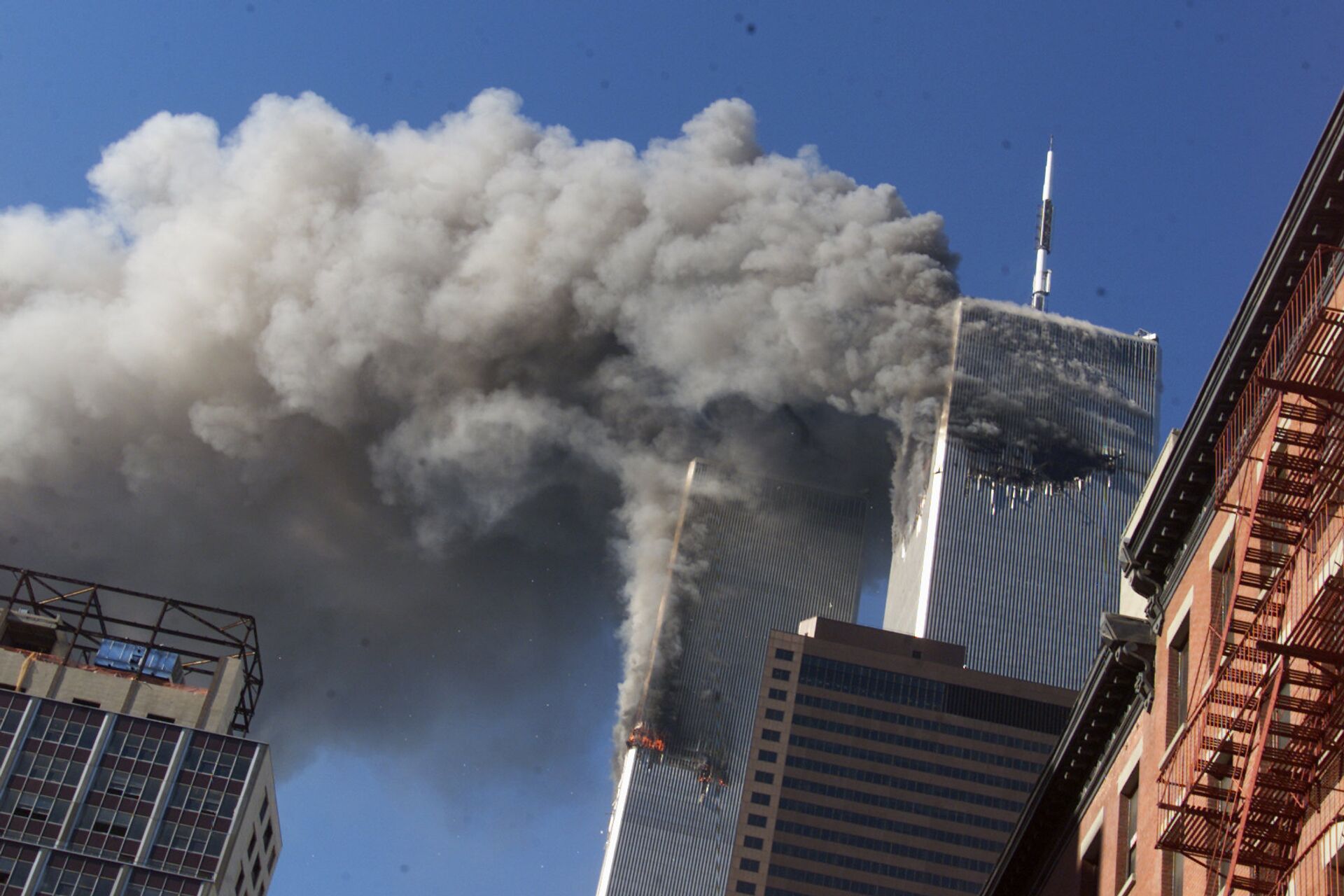 Теракт в Нью-Йорке. 11 сентября 2001 года  - РИА Новости, 1920, 29.04.2021