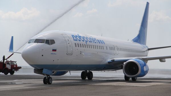 Самолет Boeing 737-800 авиакомпании Добролет. Архивное фото Самолет Boeing 737-800 авиакомпании Добролет. Архивное фото