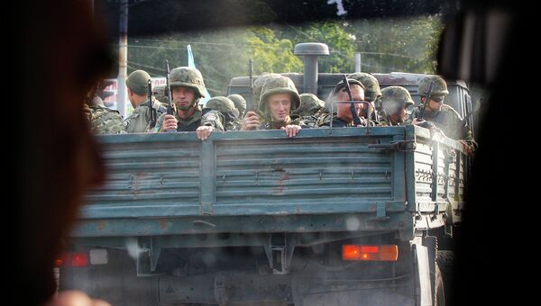 Украинские военные в Мариуполе Украинские военные в Мариуполе