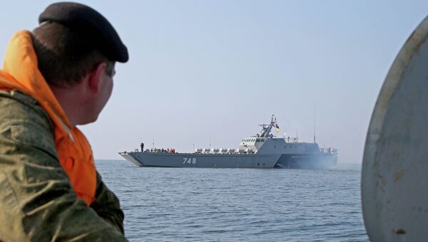 Десантный катер на воздушной каверне проекта 21820. Архивное фото Десантный катер на воздушной каверне проекта 21820. Архивное фото