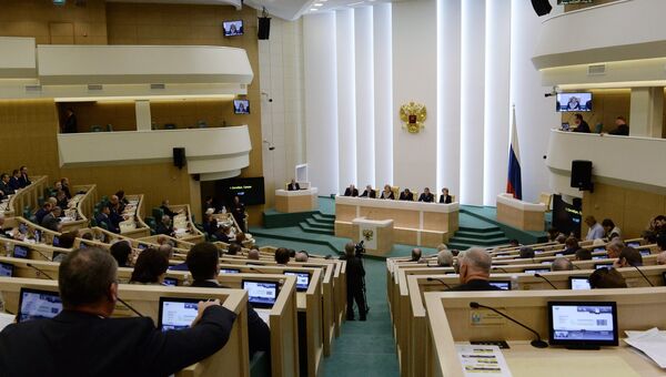 Заседание Совета Федерации РФ. Архивное фото Заседание Совета Федерации РФ. Архивное фото