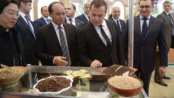 Д.Медведев открыл агропромышленную выставку Золотая осень в Москве Д.Медведев открыл агропромышленную выставку Золотая осень в Москве