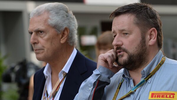 Марко Тронкетти (слева) и Пол Хембри на Гран-при России в Сочи Марко Тронкетти (слева) и Пол Хембри на Гран-при России в Сочи
