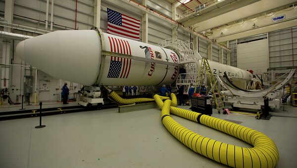 Ракета-носитель Antares. Архивное фото Ракета-носитель Antares. Архивное фото