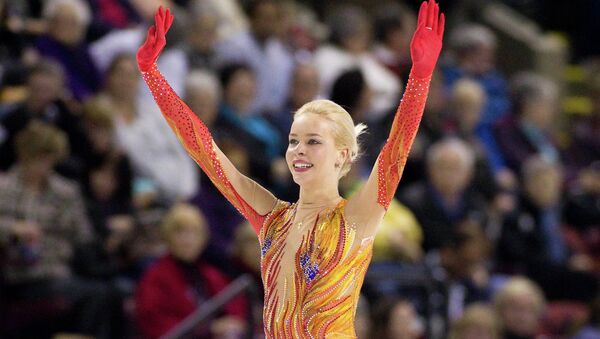 Победительница Гран-При на Skate Canada Анна Погорилая Победительница Гран-При на Skate Canada Анна Погорилая