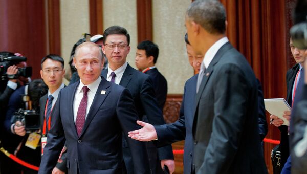 Владимир Путин, Барак Обама и Си Цзиньпин на саммите АТЭС. Архивное фото Владимир Путин, Барак Обама и Си Цзиньпин на саммите АТЭС. Архивное фото