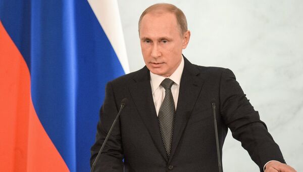 Президент России Владимир Путин. Архивное фото Президент России Владимир Путин. Архивное фото