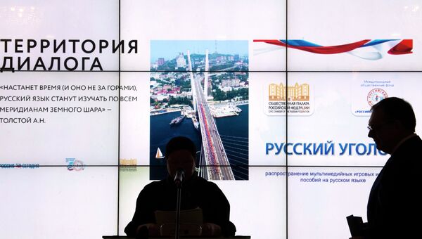 Мультимедиа проект в поддержку русского языка показали в ОП РФ Мультимедиа проект в поддержку русского языка показали в ОП РФ