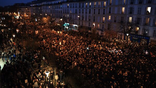 Марш единства в Париже Марш единства в Париже