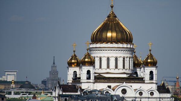 Храм Христа Спасителя в Москве, архивное фото Храм Христа Спасителя в Москве, архивное фото