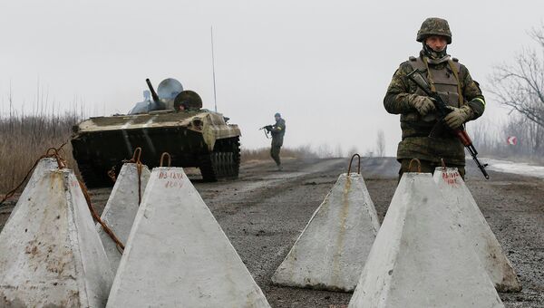 Украинские военные в Дебальцево Украинские военные в Дебальцево
