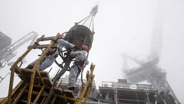 Строительство башни Восток комплекса Башня Федерация в Москве Строительство башни Восток комплекса Башня Федерация в Москве