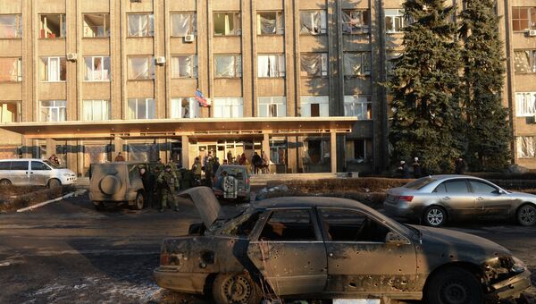 Ситуация в Дебальцево. Архивное фото Ситуация в Дебальцево. Архивное фото
