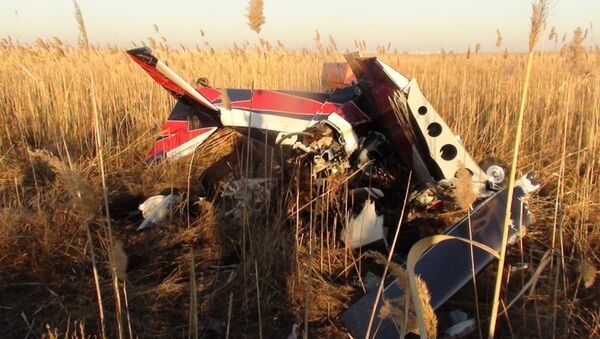 Крушение частного самолета в Ростовской области. Архивное фото Крушение частного самолета в Ростовской области. Архивное фото
