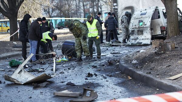 Взрыв автомобиля командира батальона патрульной службы милиции Слобожанщина в Харькове Взрыв автомобиля командира батальона патрульной службы милиции Слобожанщина в Харькове