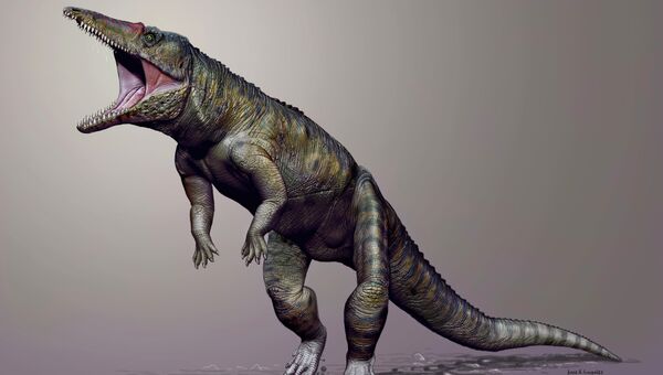 Древний прото-крокодил Carnufex carolinensis, первая альфа-рептилия Америки Древний прото-крокодил Carnufex carolinensis, первая альфа-рептилия Америки
