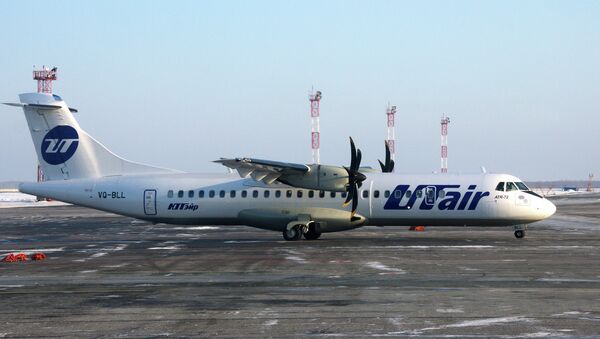 Самолет ATR 72 авикомпании ЮТэйр. Архивное фото Самолет ATR 72 авикомпании ЮТэйр. Архивное фото