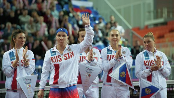 Теннис. Кубок Федерации - 2015. Матч Россия - Германия. Первый день Теннис. Кубок Федерации - 2015. Матч Россия - Германия. Первый день